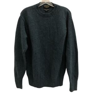 Pendleton Washable Wool Dark Teal Crewneck Sweater L- Read